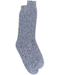 Eleventy - Ribbed-Knit Cashmere Socks - Lyst