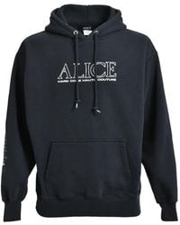 ALICE HOLLYWOOD - Logo-Print Washed-Finish Hoodie - Lyst