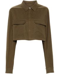 Rick Owens - Cropped Blouse Met Drukknopen - Lyst