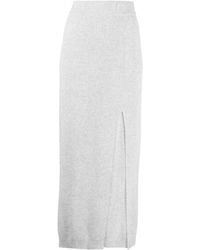 Brunello Cucinelli - サイドスリット スカート - Lyst