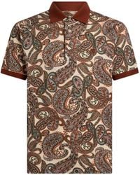 Etro - Paisley Print Polo - Lyst