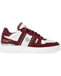 Philipp Plein - Stud-Embellished Low-Top Sneakers - Lyst