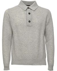 FILIPPO DE LAURENTIIS - Long-Sleeve Polo Shirt - Lyst