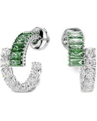 Swarovski - Matrix Crystal Hoop Earrings - Lyst