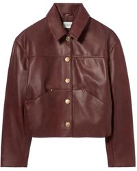 Claudie Pierlot - Oversized Leather Jacket - Lyst