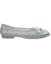 HEAVENLY JELLY - Hibiscus Mesh-Effect Ballet Flats - Lyst