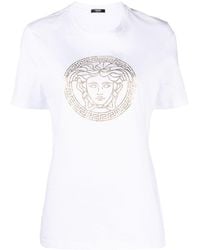 Versace - Medusa Camiseta de cuello de la tripulación - Lyst