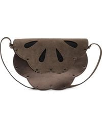 Maliparmi - Flower-Cutout Studded Bovine Leather Cross Body Bag - Lyst