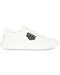 Philipp Plein - Iconic Leather Sneakers - Lyst