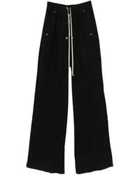 Rick Owens - Geth Belas Drawstring Wide-Leg Trousers - Lyst