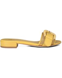 Rodo - Buckle-Detail Flat Sandals - Lyst