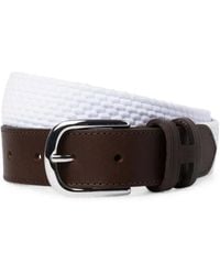 Hackett - Parachute Gürtel Mit Geflochtenem Lederbesatz - Lyst