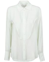 Victoria Beckham - Draped Bib Detail Shirt - Lyst