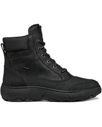 Geox - Schnürstiefel aus Leder - Lyst