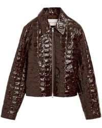 Ami Paris - Leren Jack Met Rits - Lyst