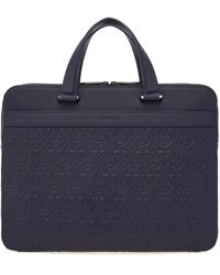 Ferragamo - Gancini Leather Briefcase - Lyst