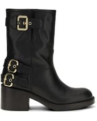Chloé - Dakota Buckle-Detail Boots - Lyst