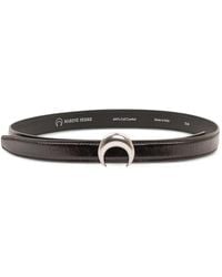 Marine Serre - Crescent Moon Buckle Leather Belt - Lyst