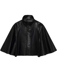 Jonathan Simkhai - Orvik High-Neck Leather Jacket - Lyst