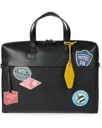 Paul Smith - 'Hotel Stickers' Leather Folio - Lyst