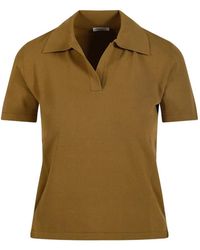 Roberto Collina - T-Shirt mit V-Ausschnitt - Lyst