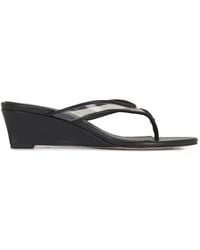Veronica Beard - Clea Wedge-Heel Thong-Strap Sandals - Lyst