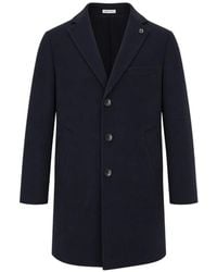 BRERAS Milano - Single-Breasted Notched-Lapels Coat - Lyst