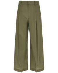Brunello Cucinelli - Double-Pleat Wide-Leg Trousers - Lyst