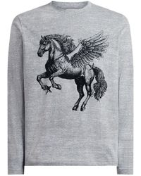 Etro - Pull En Coton À Imprimé Pegaso - Lyst