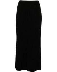 Alessandra Rich - Maxirock Mit Zopfmuster - Lyst