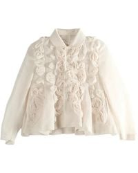 Comme des Garçons - Ruffled Flower Jacket - Lyst