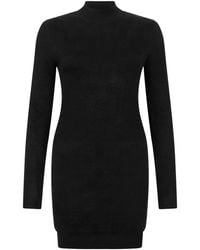 Philipp Plein - Robe Courte À Motif Monogrammé Et Manches Longues - Lyst