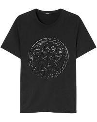 Versace - T-shirt en coton à motif Medusa Head - Lyst