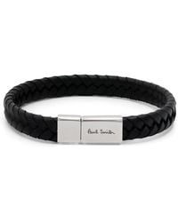 Paul Smith - Braided Leather Bracelet - Lyst