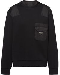 Prada - Sweater Met Vlakken - Lyst