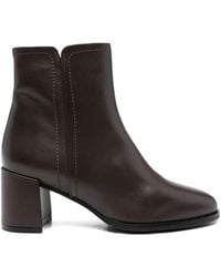Evaluna - 70Mm Zip-Detail Block-Heel Ankle Boots - Lyst
