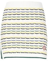 CASABLANCA - Striped Knit Skirt - Lyst