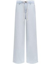 12 STOREEZ - 433 Low-rise Wide-leg Organic Cotton Jeans - Lyst
