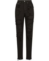 Dolce & Gabbana - ダメージ ボーイフレンドジーンズ - Lyst