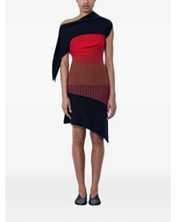 Kiko Kostadinov - Asymmetric-Neck Midi Dress - Lyst