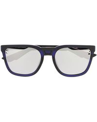 Dior Sonnenbrille mit dickem Gestell - Blau
