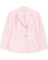 Twentyfourhaitch - Marfa Crystal-Embellished Oversized Blazer - Lyst