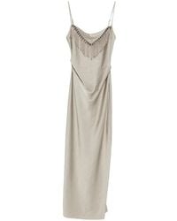 Nanushka - Rachana Fringe Slip Midi Dress - Lyst