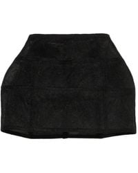 Blumarine - Lace-Panelled Mini Skirt - Lyst