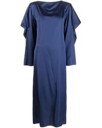 MM6 by Maison Martin Margiela - ロングスリーブ サテンドレス - Lyst