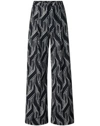 Bogner - Gina Graphic-Print Pleated Trousers - Lyst
