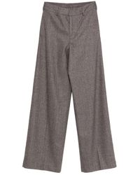 PT Torino - Herringbone Trousers - Lyst