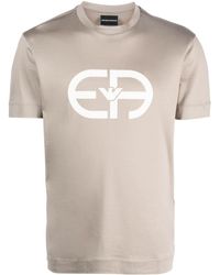 Emporio Armani - Logo Print T-shirt - Lyst