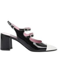 CAREL PARIS - Papaya Patent-Leather Mary Jane Pumps - Lyst