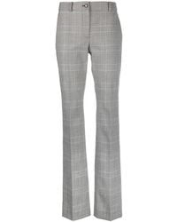 Moschino - Checked Straight-Leg Trousers - Lyst
